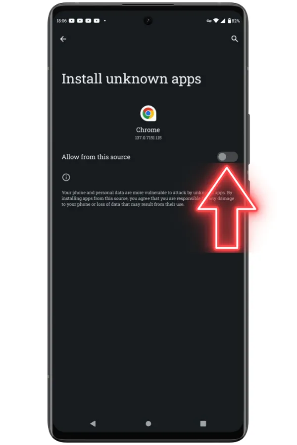 Naməlum mənbələrə icazə verin